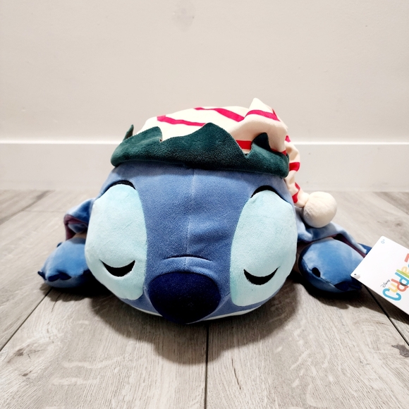 Disney Stitch Holiday Elf Cuddleez Large Plush